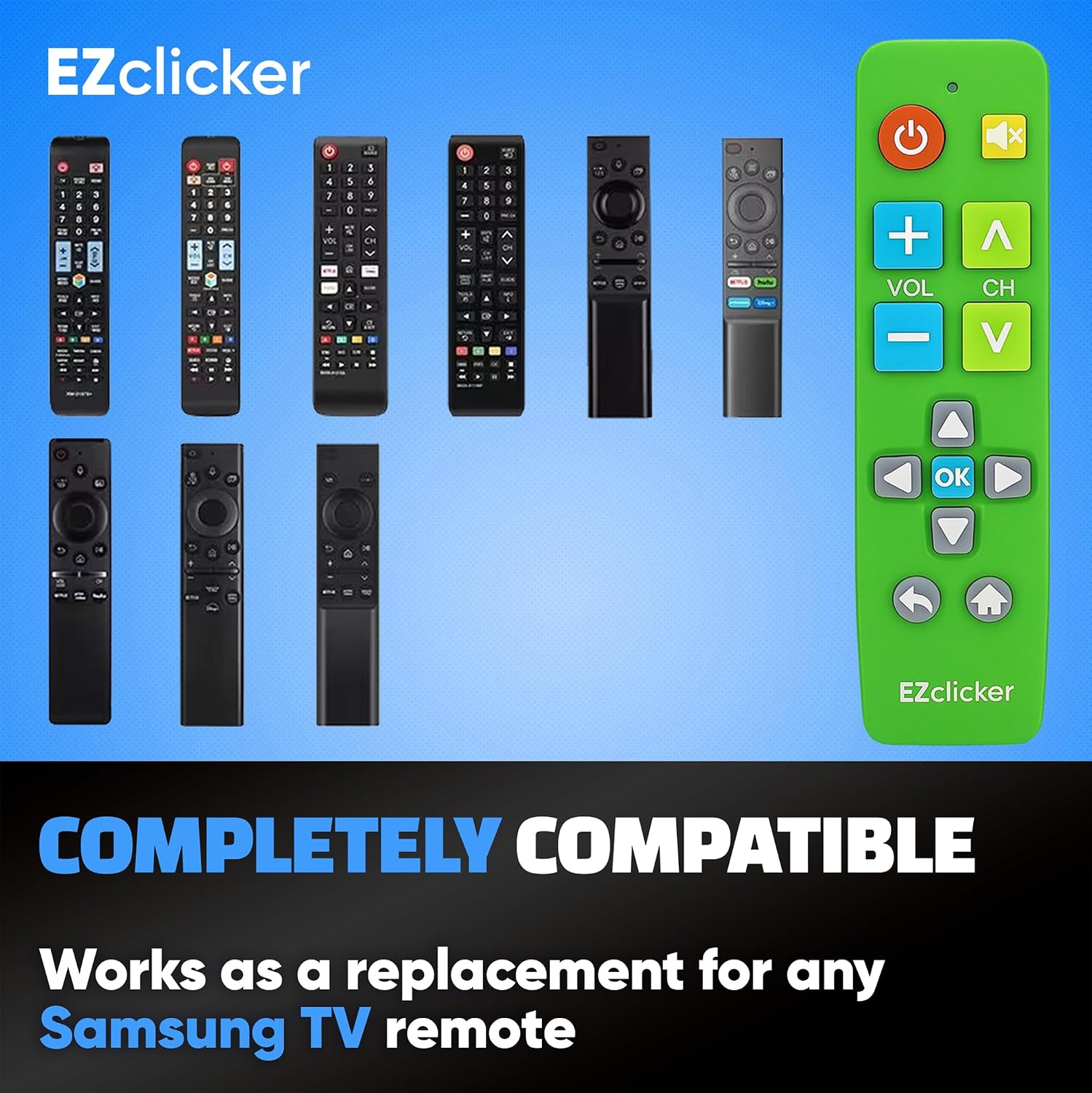 Thumbnail 4 de Samsung Replacement TV Remote (Green) with Big Buttons for Samsung TVs Only