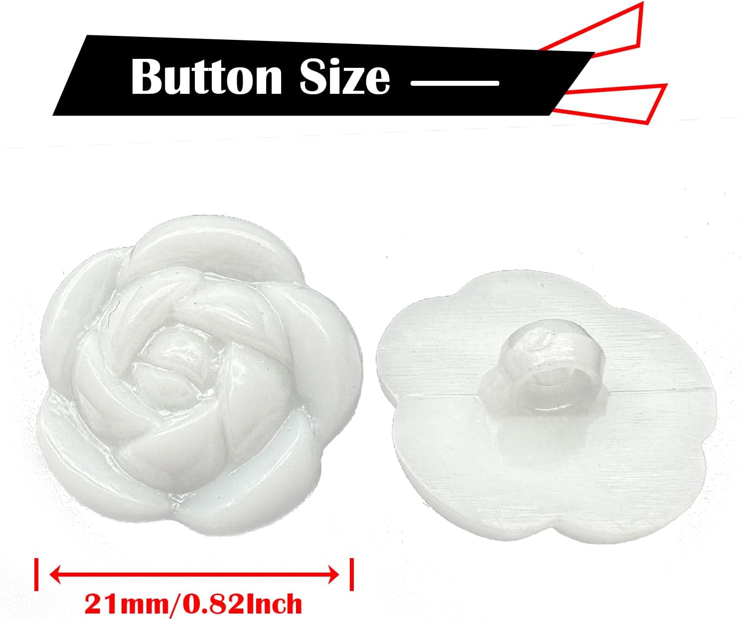 Detalle de Flower Sewing Buttons 21mm