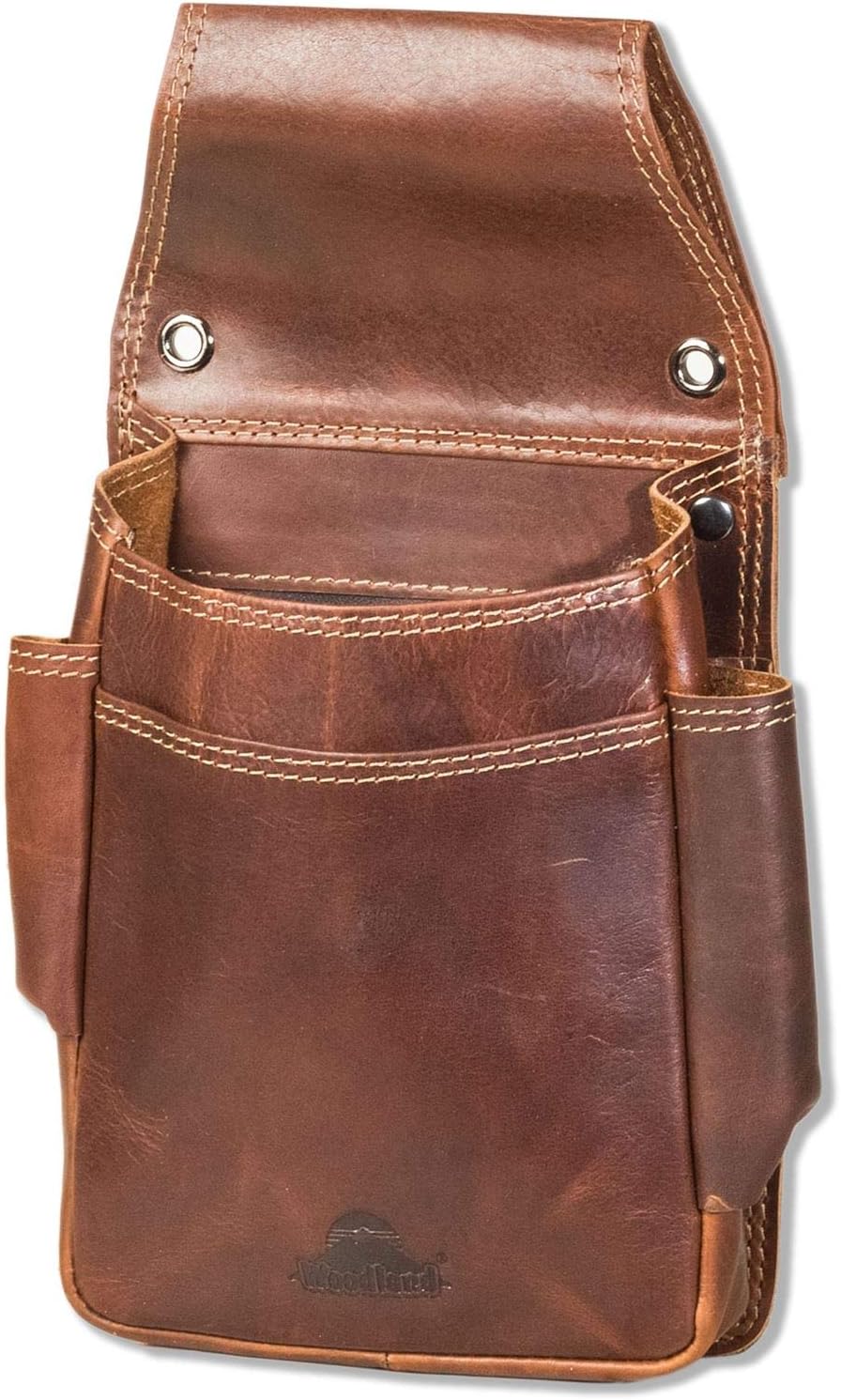 Detalle de Woodland Profi-Kellnerbörsen-Holster naturbelassenes Rindsleder
