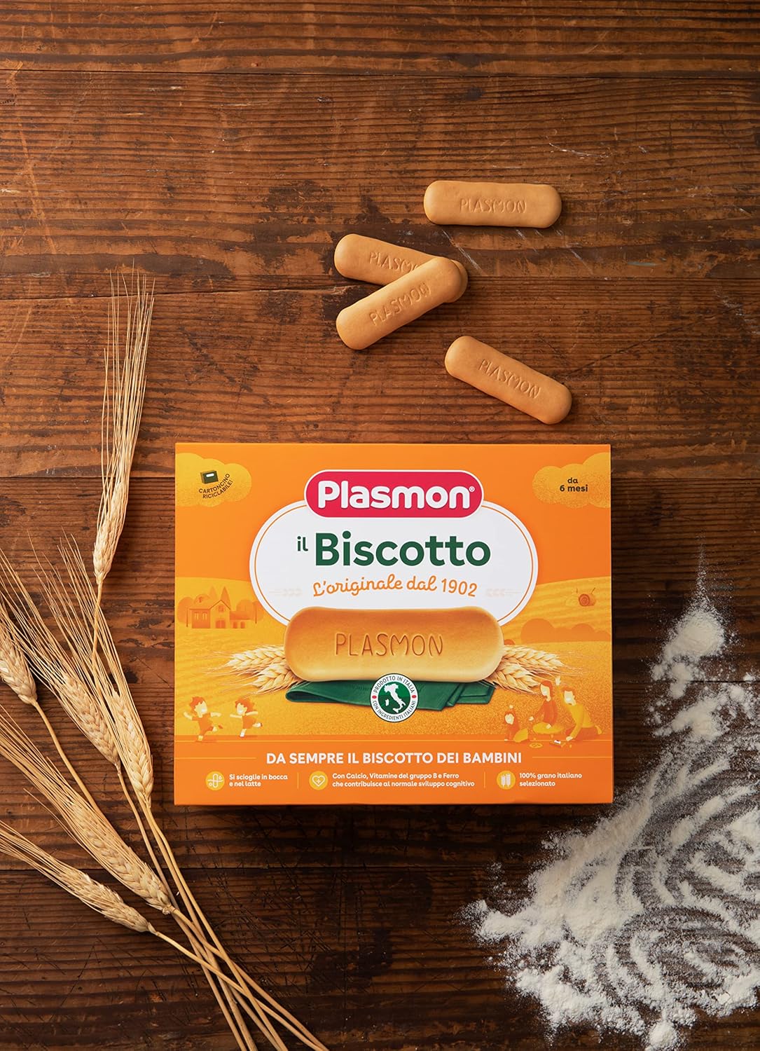 Thumbnail 2 de Plasmon Biscotto Classico 1200 g (4 Confezioni) – una merenda semplice per le manine dei bambini