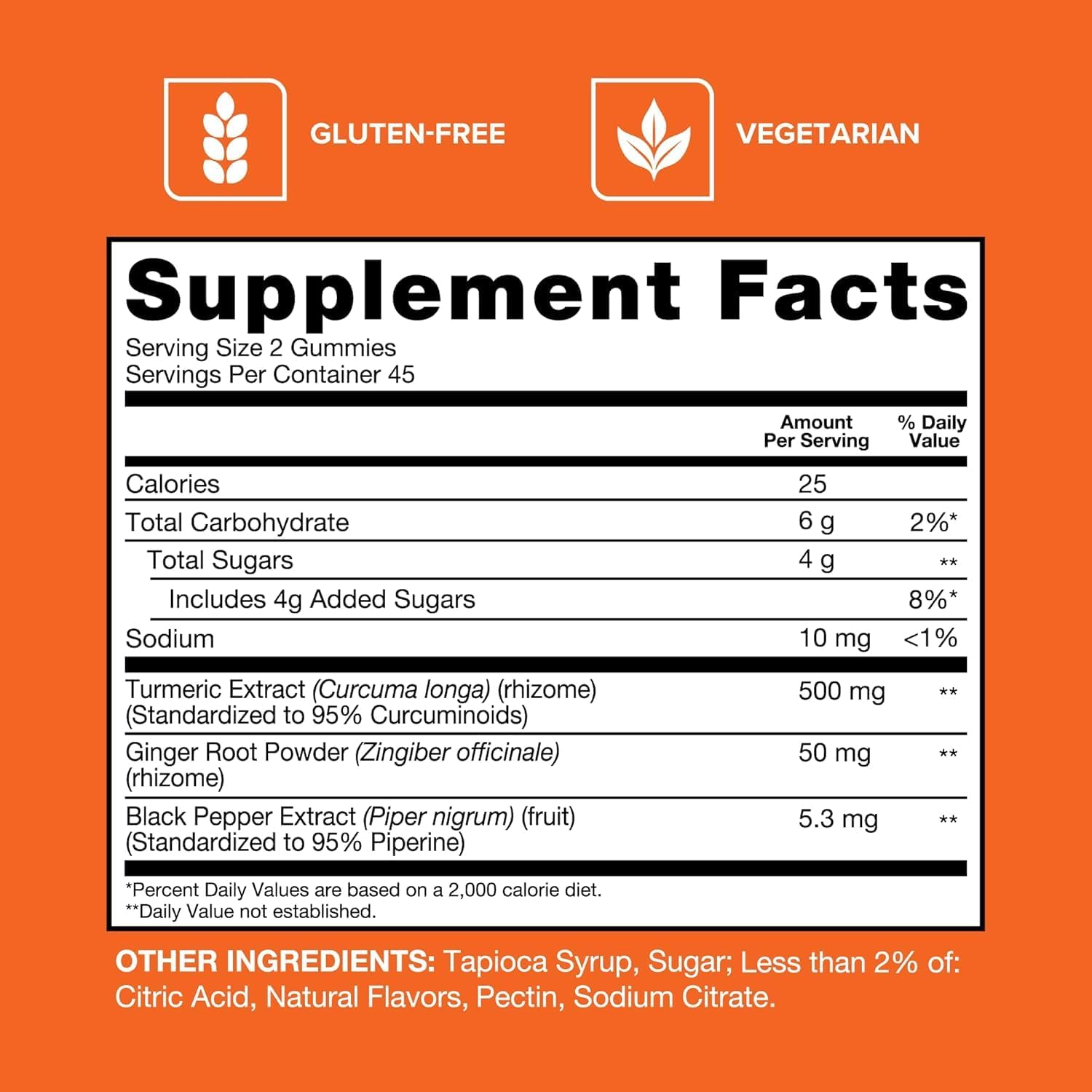 Detalle de Qunol Turmeric Gummies, 550 mg, Pineapple Mango, with Black Pepper & Ginger, 90 Count