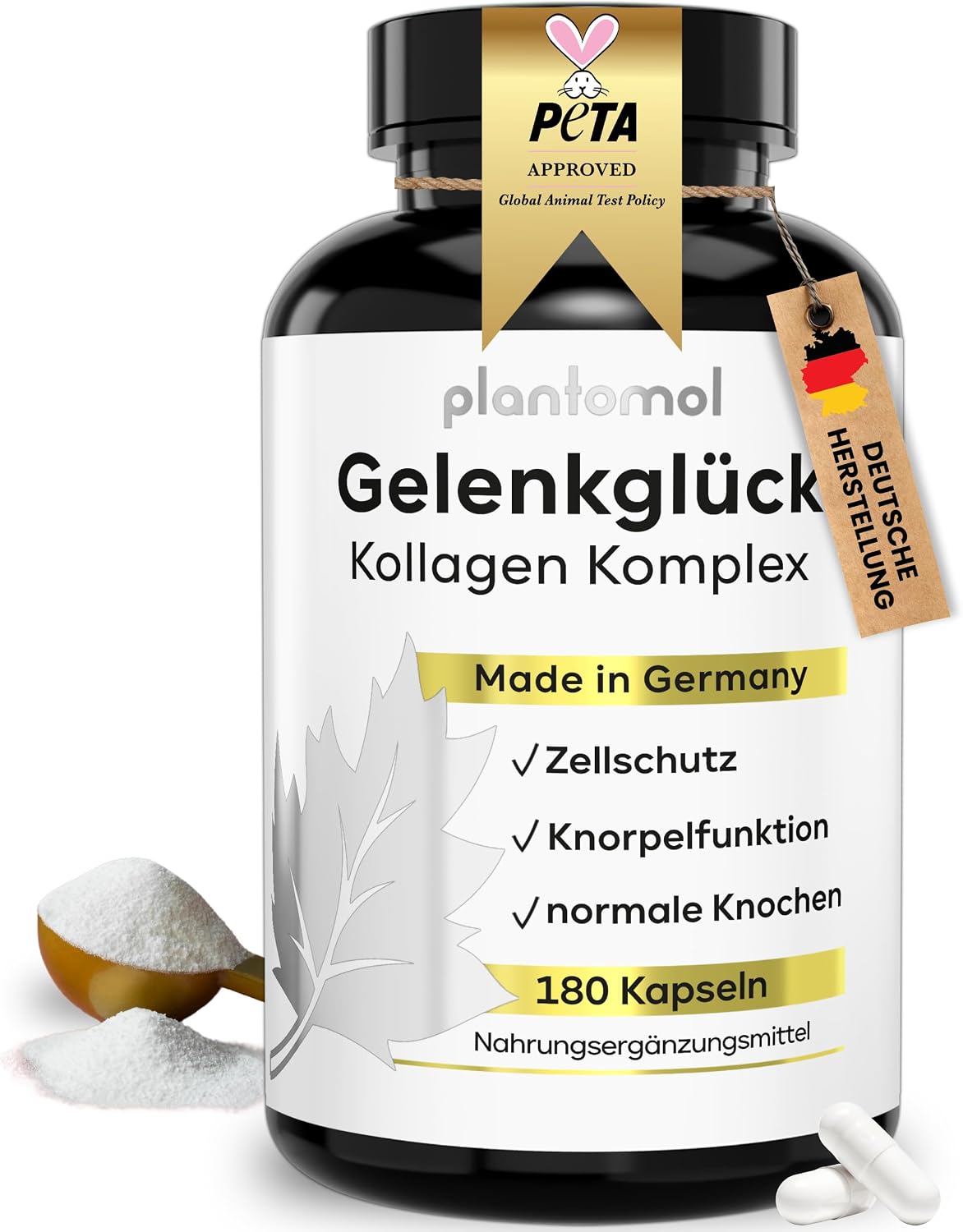 Detalle de 10‑fach Komplex Gelenkglück Kollagen‑Kapseln 3 Monatsvorrat 💊