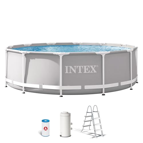 Detalle de Intex 26716NP – Piscina redonda desmontable Prisma Frame 366x99 cm con depuradora y escalera de seguridad