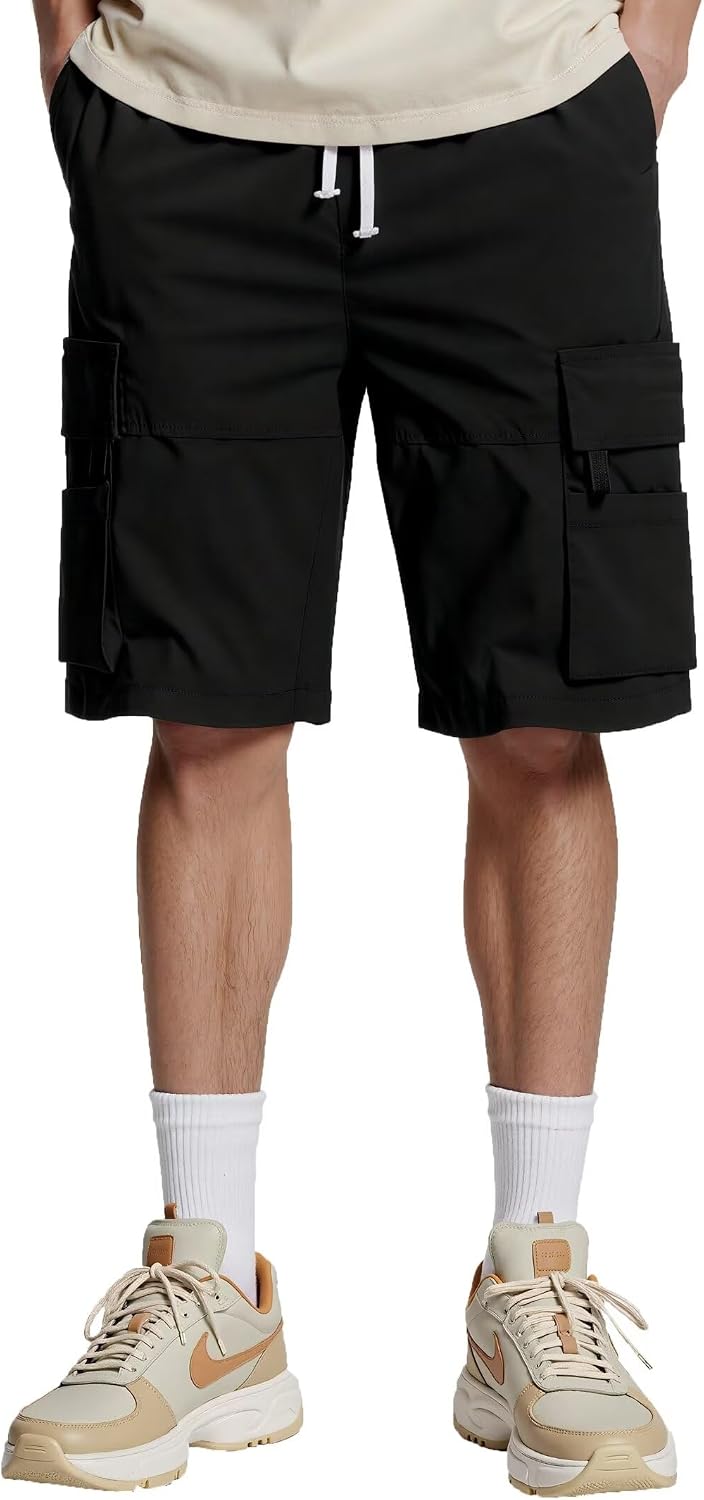 Thumbnail 6 de PrimeCrest cargoshort voor heren van katoen met zakken