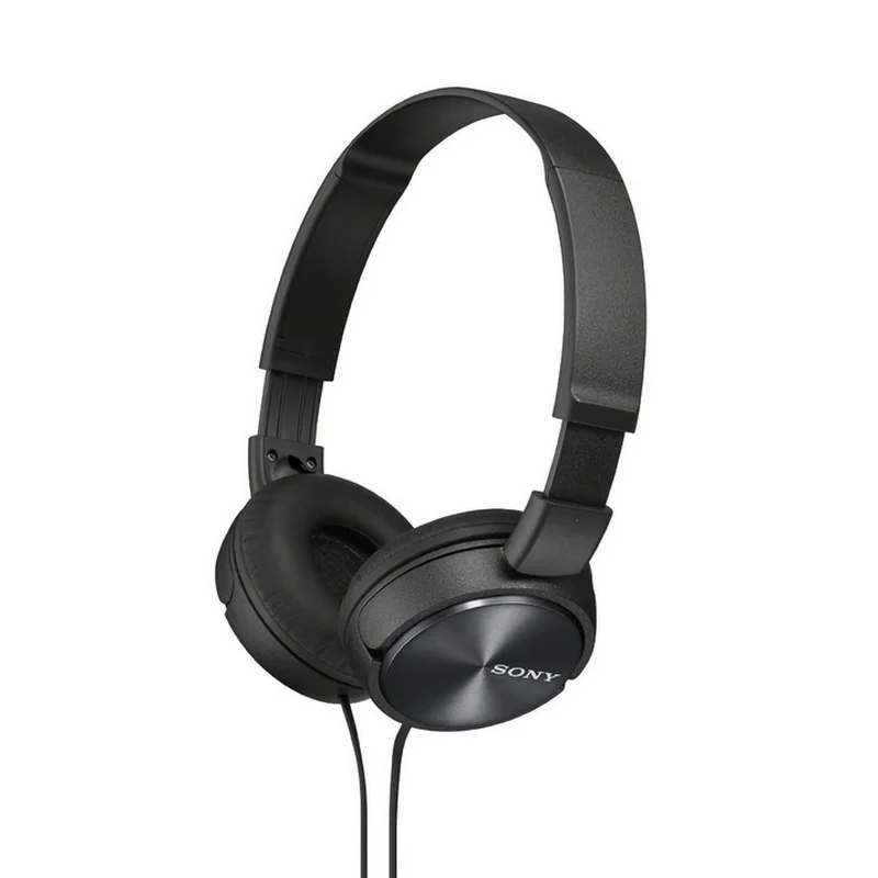 Detalle de Sony MDR-ZX310, auriculares plegables negros con diafragmas de 30 mm