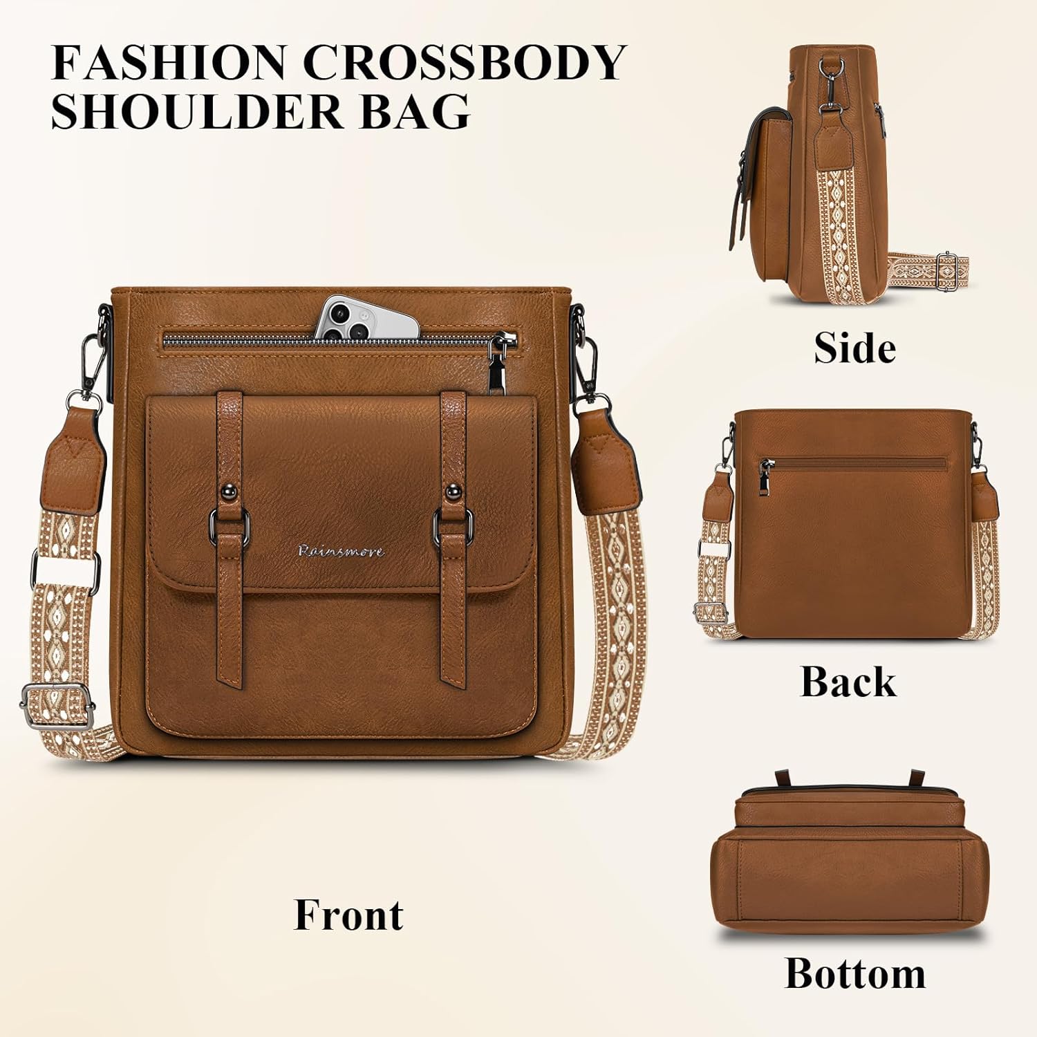 Thumbnail 4 de RAINSMORE Cross Body Bag Women