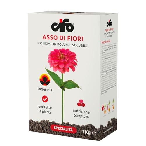 Detalle de CIFO Asso di Fiori - Concime in Polvere per Piante Verdi, Fiorite e Orto (1 kg)