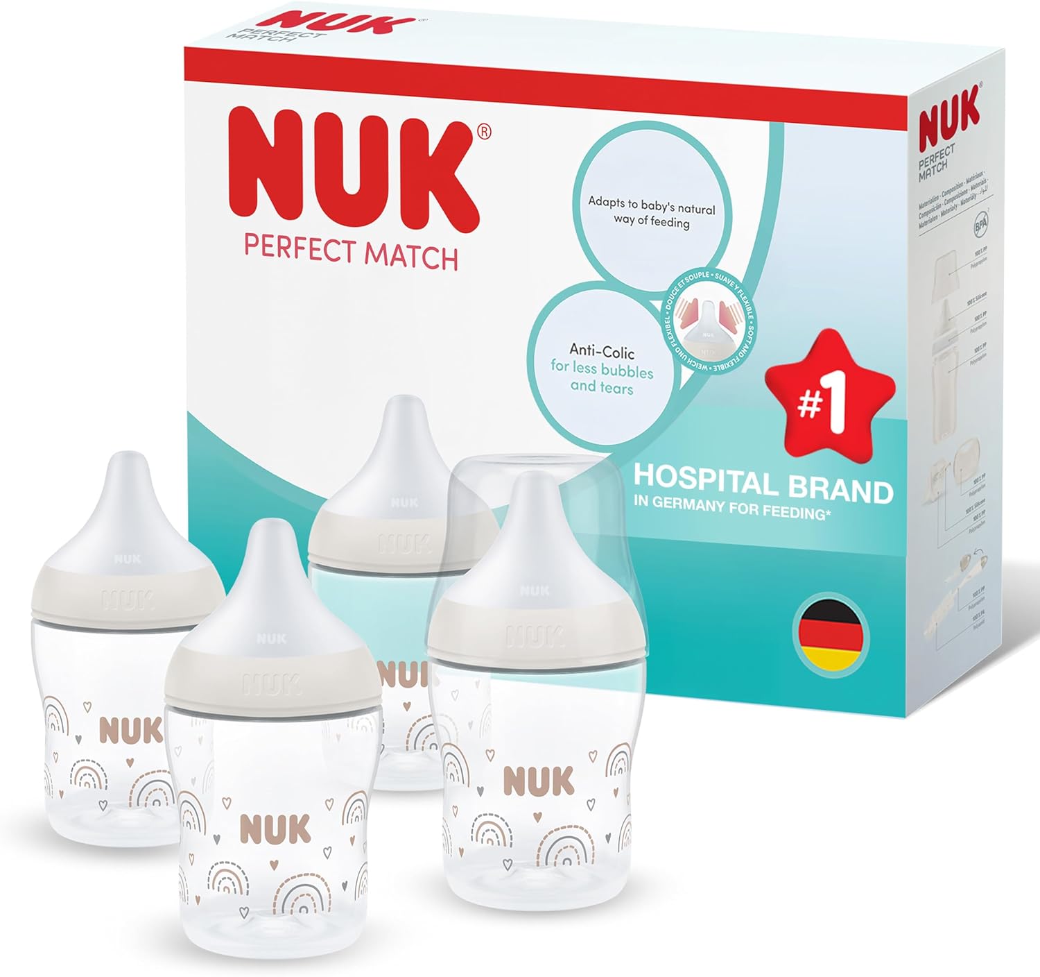 Detalle de NUK Perfect Match 150ml baby bottle
