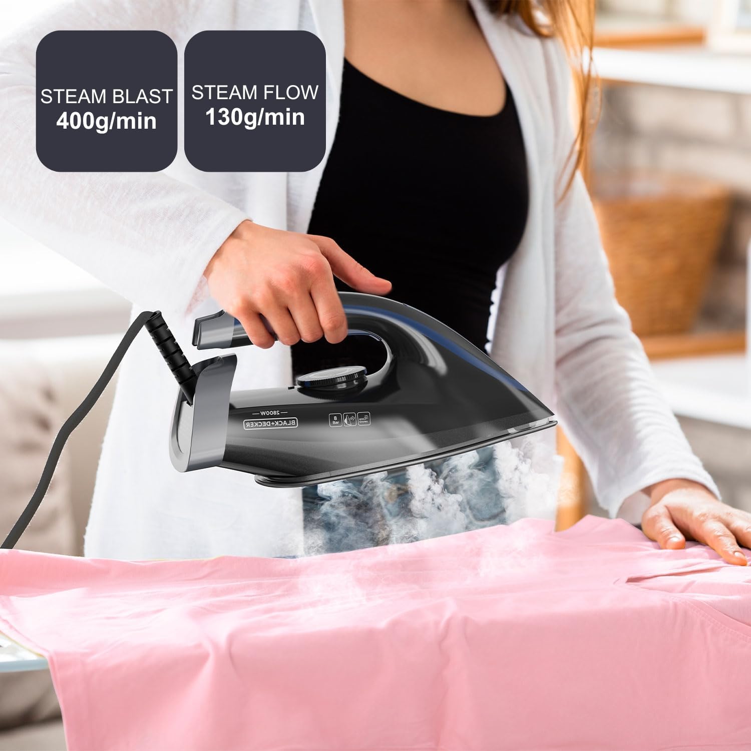 Detalle 2 de Black+Decker BXSS2800E ferro a caldaia