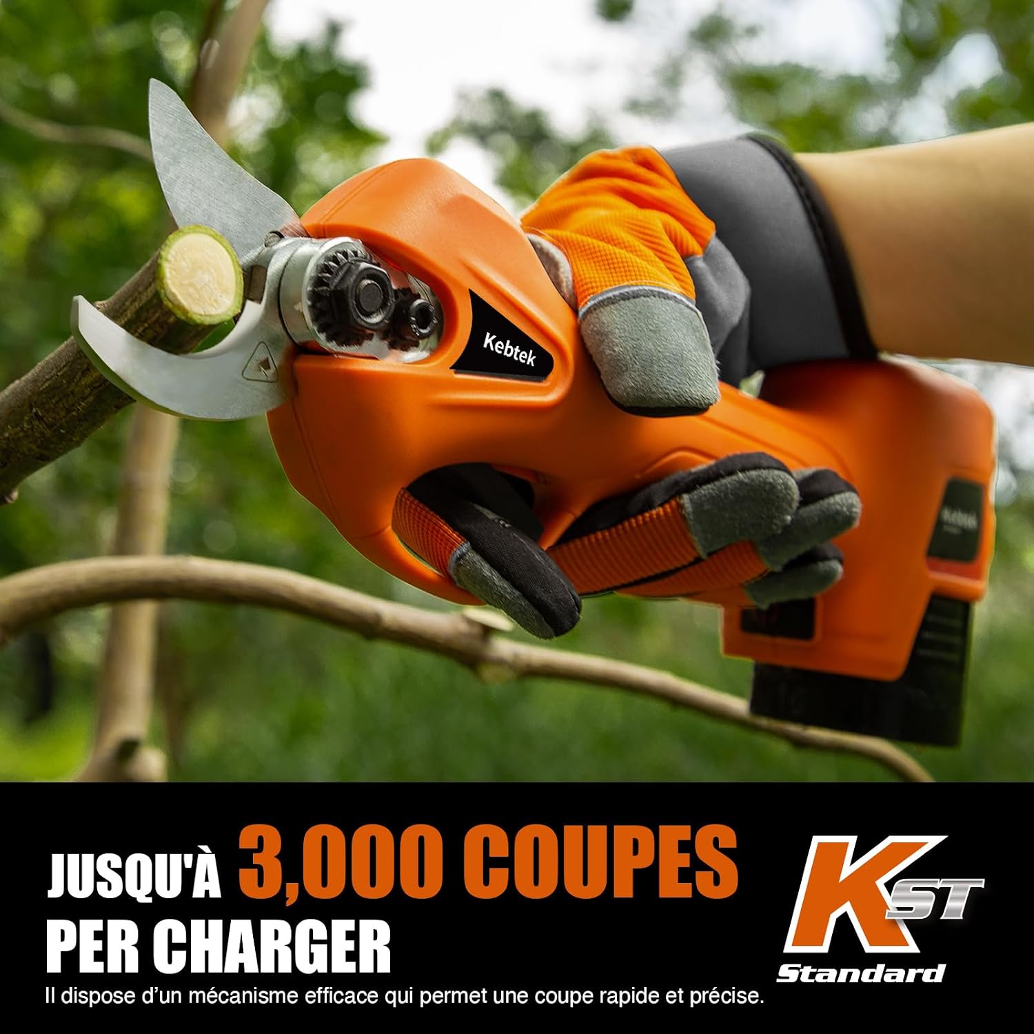 Detalle 2 de Kebtek YDN-B007 Sécateur 16.8V léger