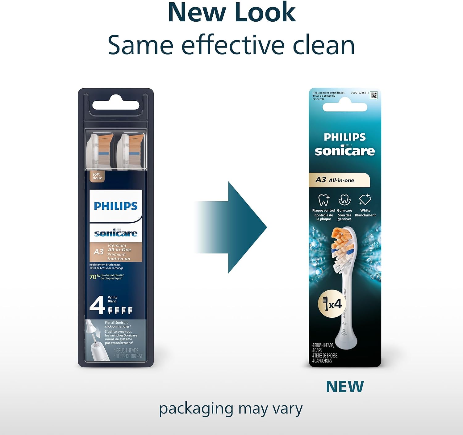 Detalle 2 de Philips Sonicare A3 All-in-One 4 Pack toothbrush heads 🪥