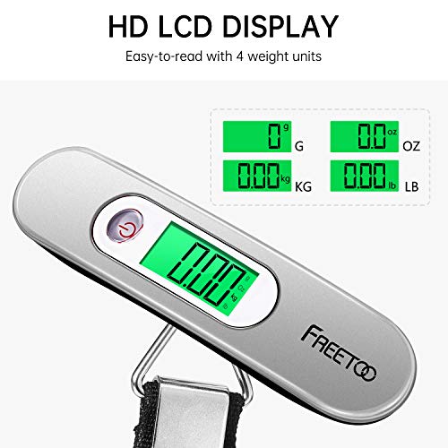 Thumbnail 4 de FREETOO Luggage Scale with Tare Function – 110 Lb / 50 Kg, Silver