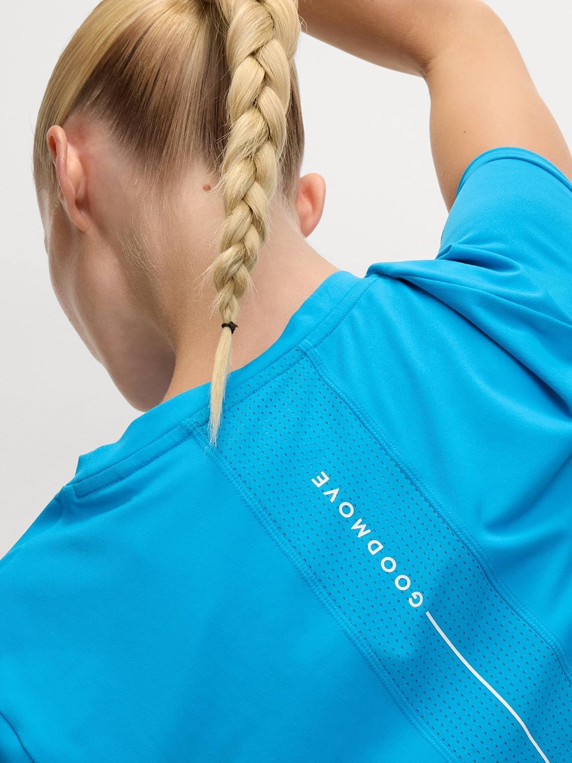 Detalle 2 de Marks & Spencer T-shirt voor dames met mesh-rug, ronde hals en vochtregulerende stof