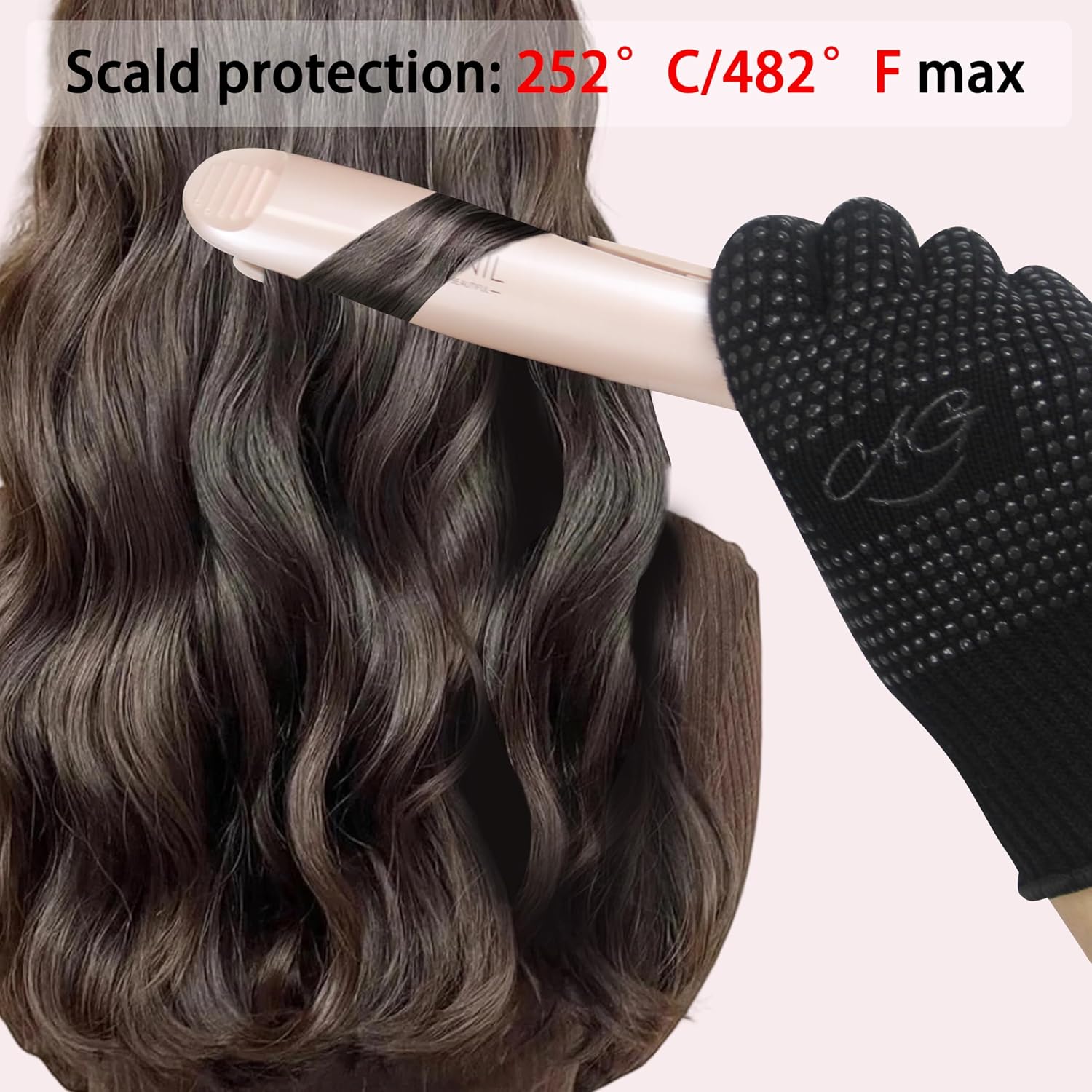 Thumbnail 3 de ANGENIL Heat Resistant Gloves for Hair Straighteners (2 Pack) – Silicone Anti-Slip Heat Protection Gloves