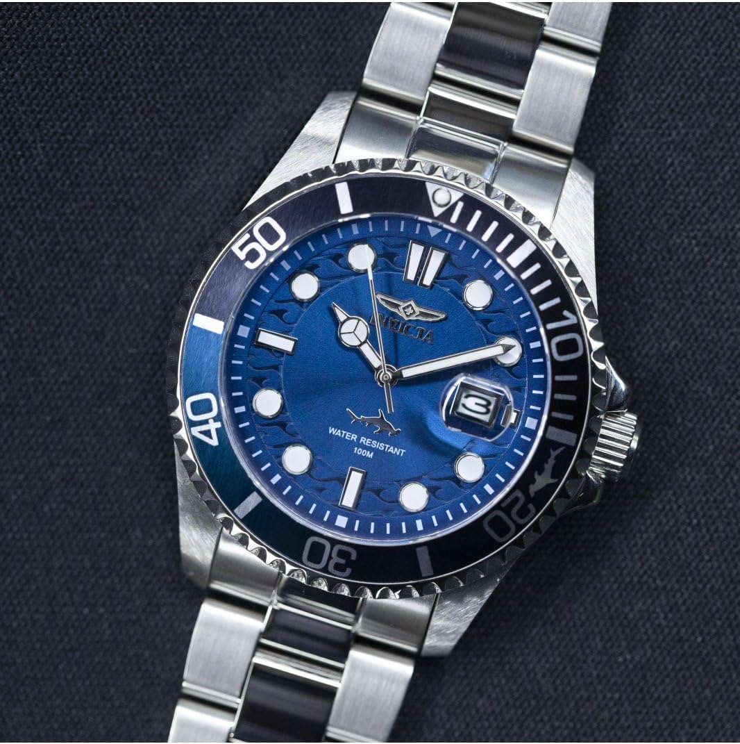 Detalle de Invicta Pro Diver Edelstahl Herren Quarzuhrwerk – 43 mm