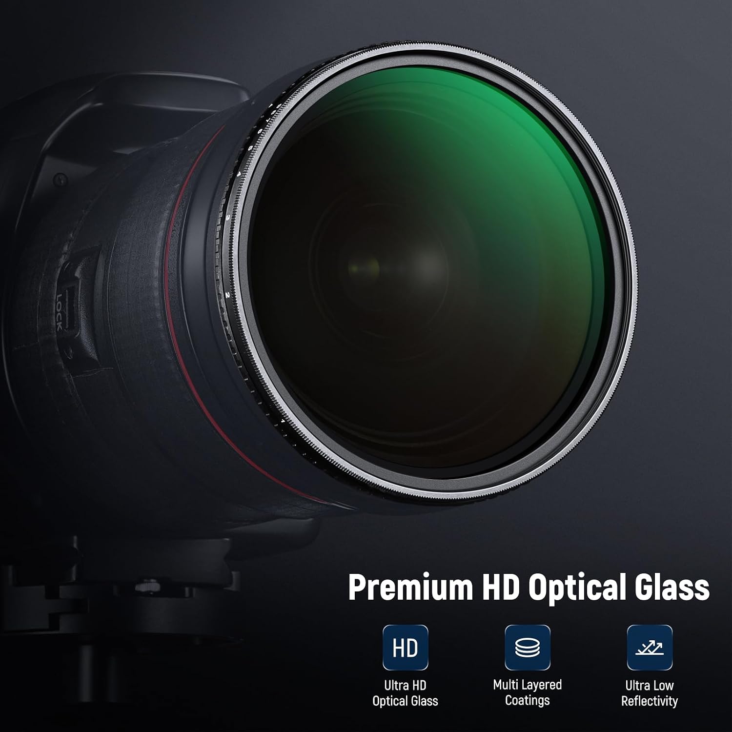 Thumbnail 6 de NEEWER 58mm True Colors ND2–ND400 variabeler ND Filter