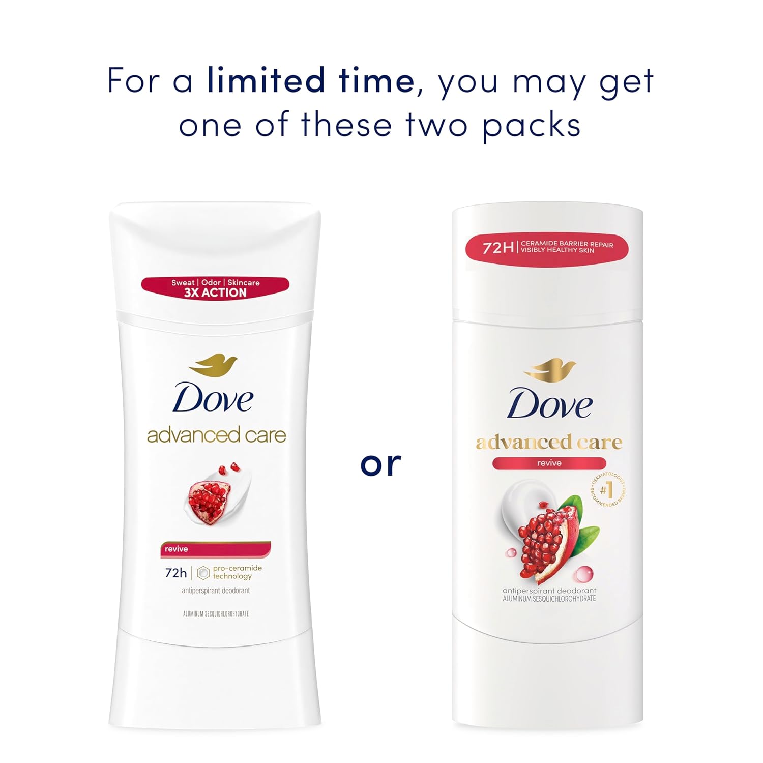 Detalle de Dove Advanced Care Invisible Sheer Cool Antiperspirant Deodorant Stick (Women) Twin Pack, 72-Hour Protection