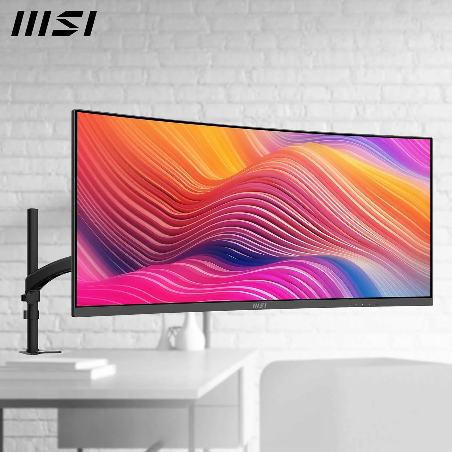 Detalle de MSI Modern MD342CQP 34-Inch UWQHD Curved Monitor review