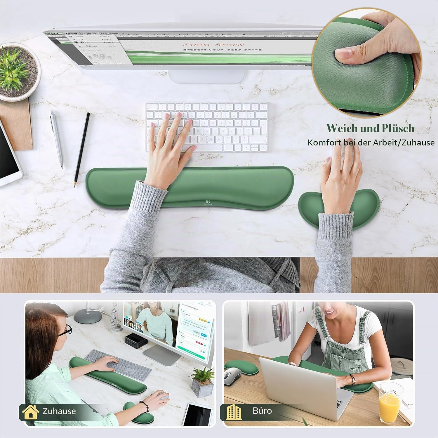 Thumbnail 6 de Gimars Handballenauflage Tastatur, 3 cm