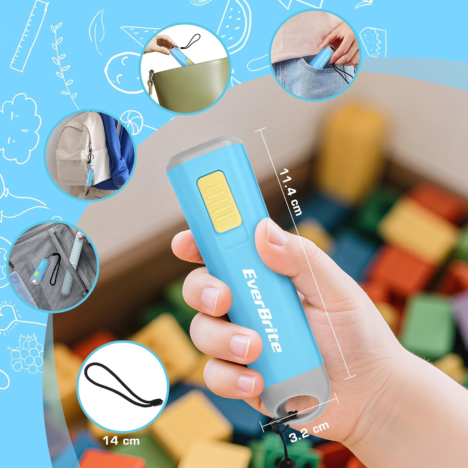 Thumbnail 1 de EverBrite Mini LED torch 46g blue