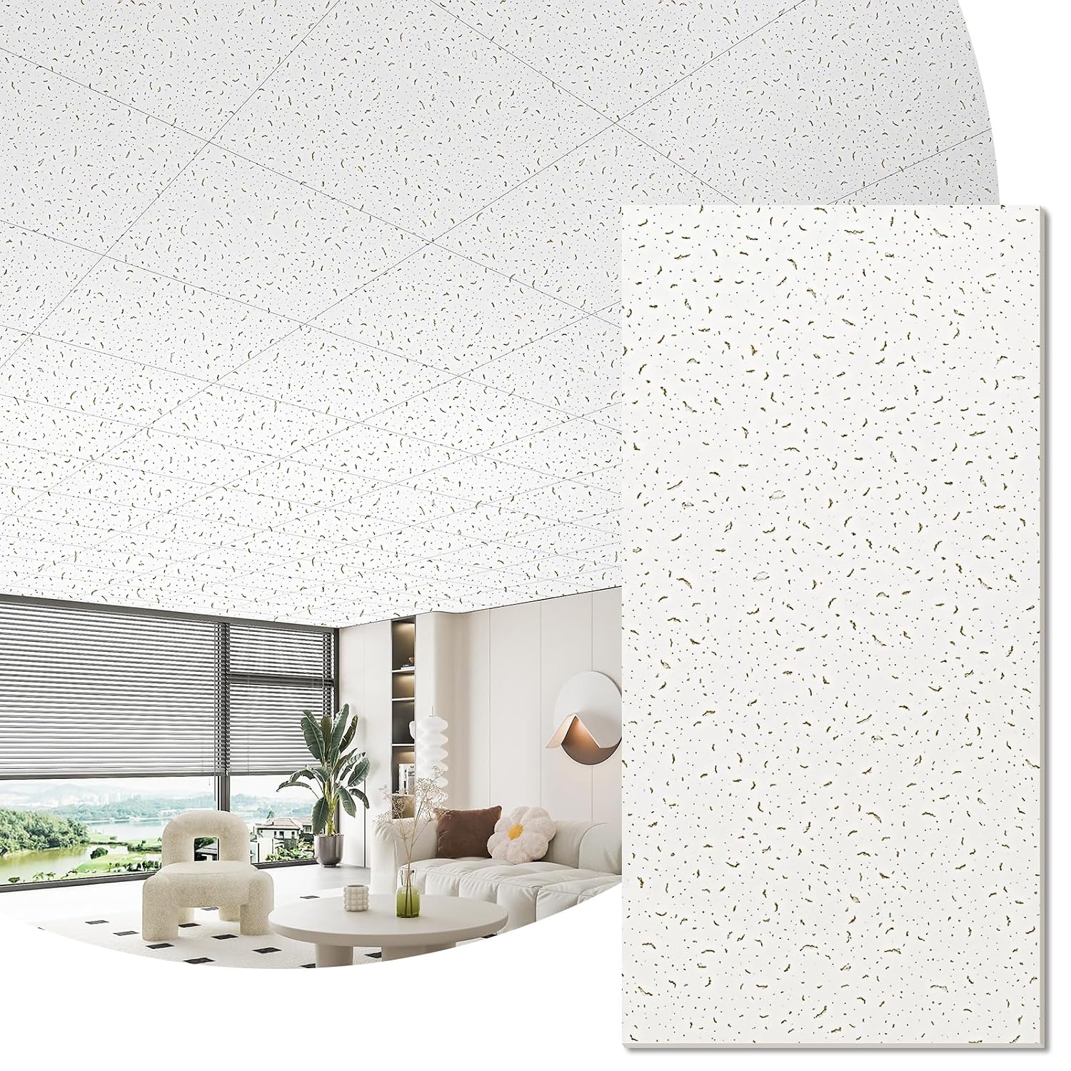 Detalle de Art3d Decorative Ceiling Tiles, 2 x 4 ft