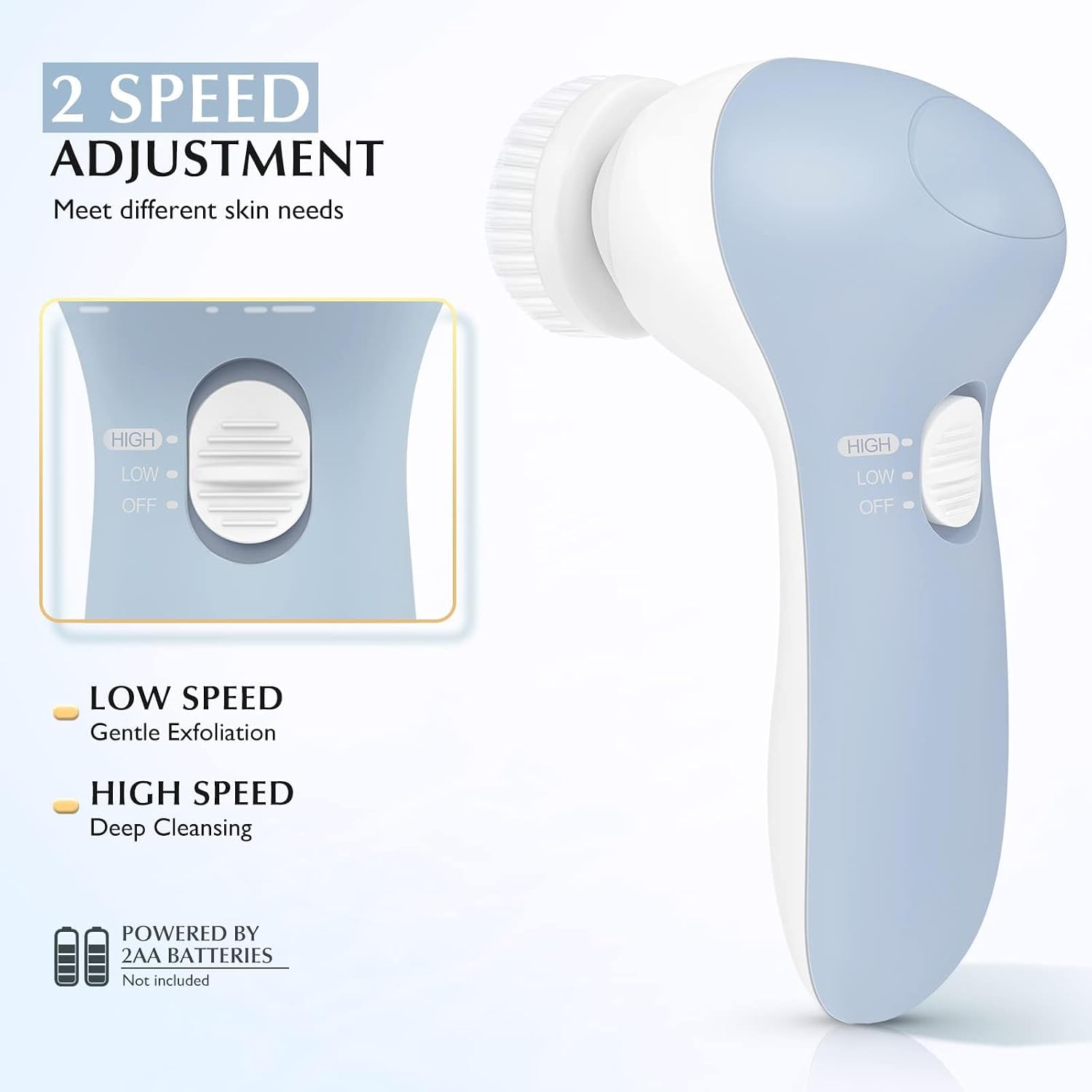 Thumbnail 6 de COSLUS 7 in 1 Facial Cleansing Brush (Silicone Scrubber) FBS-D Electric Exfoliating Rotating Massage Device