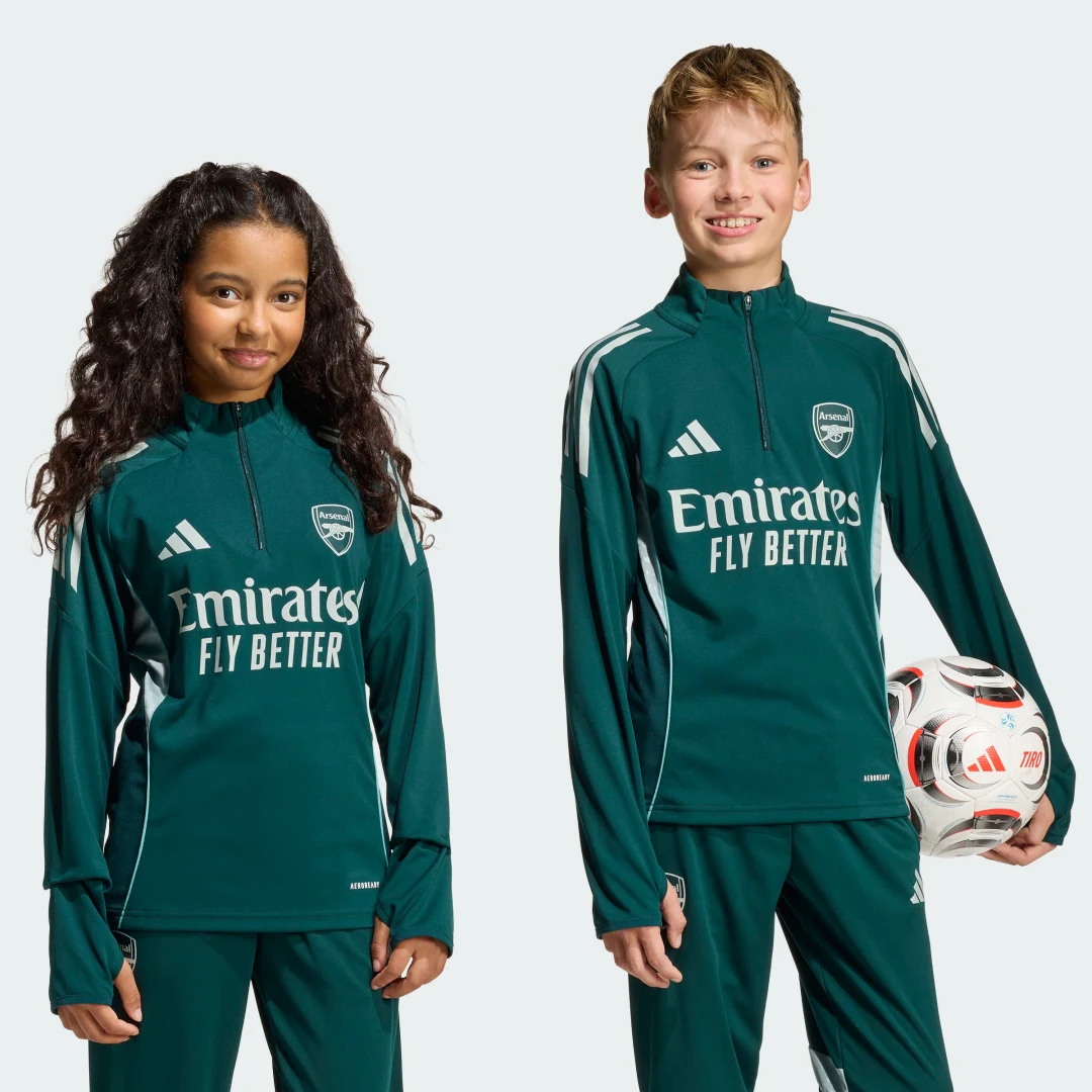 Detalle de Sudadera de entrenamiento Arsenal Tiro 25 Competition de Adidas – Verde