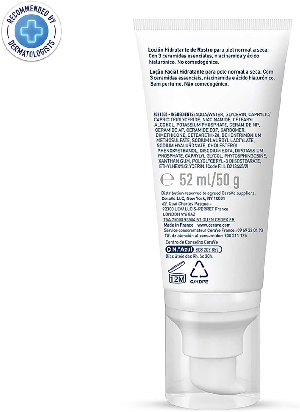 Thumbnail 2 de CeraVe PM Facial Moisturising Lotion