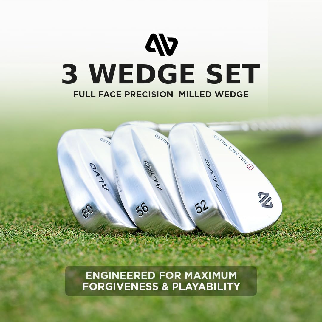 Thumbnail 2 de ALVO GOLF Premium Full Face Wedges — 52/56/60/70 Degree Forged Spin Set