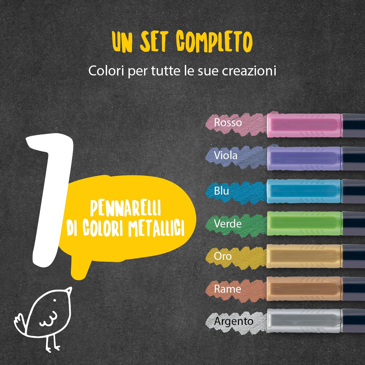 Thumbnail 3 de SECURIT Set 7 pennarelli gesso liquido 1-2mm 🎨