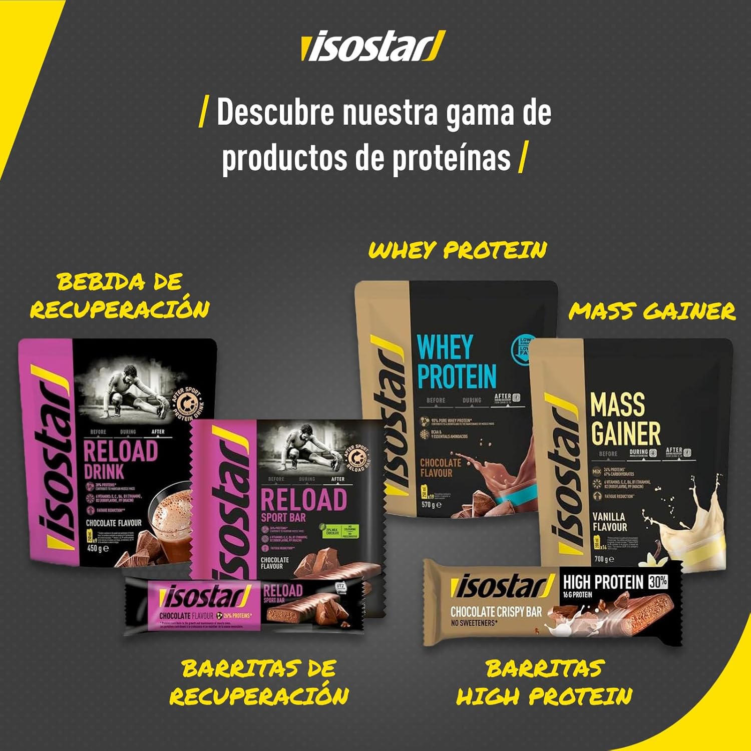 Thumbnail 4 de Isostar Barrita High Protein Toffee 30 – 16 unidades