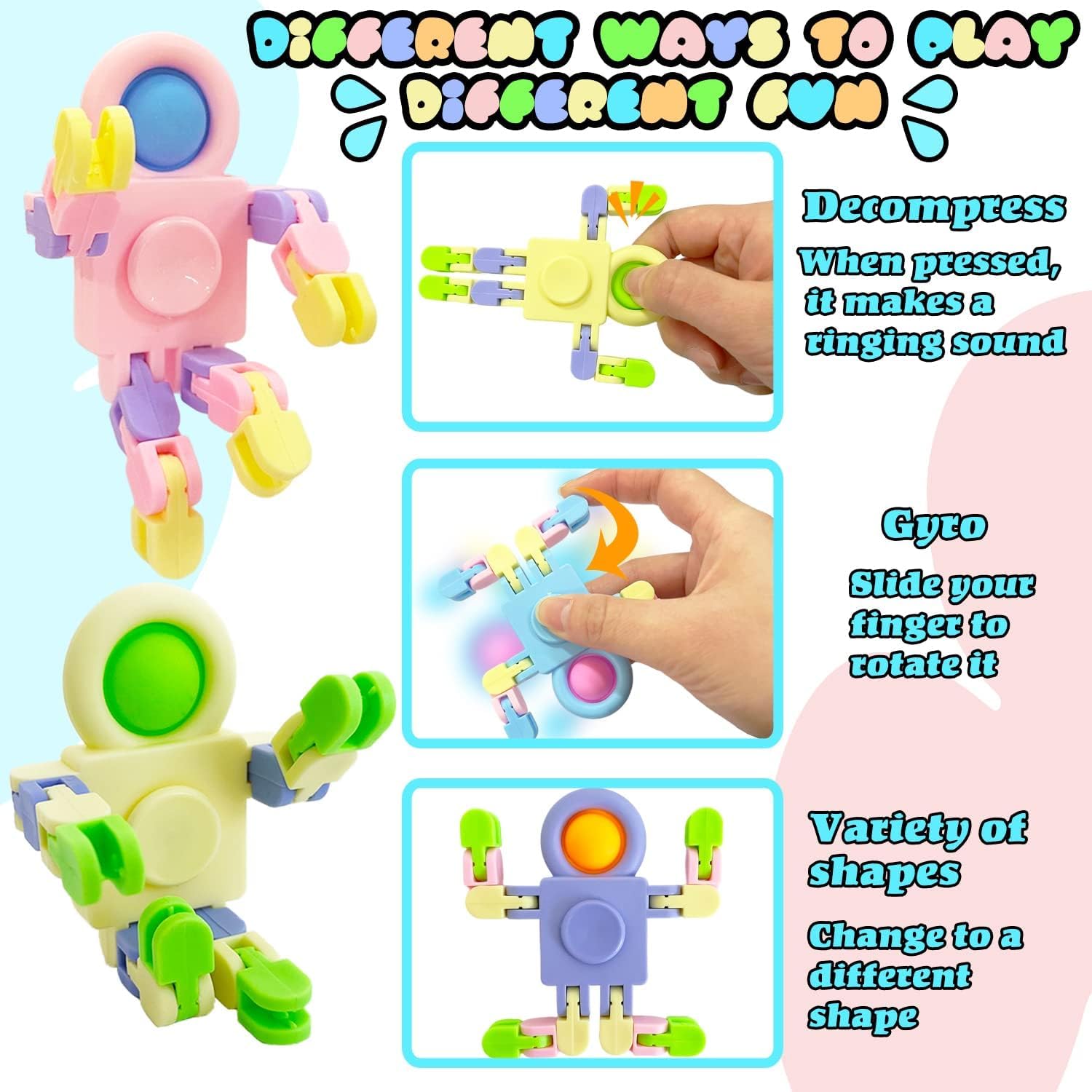 Detalle 2 de Bambebe 12PCS Fidget Sensory Toys