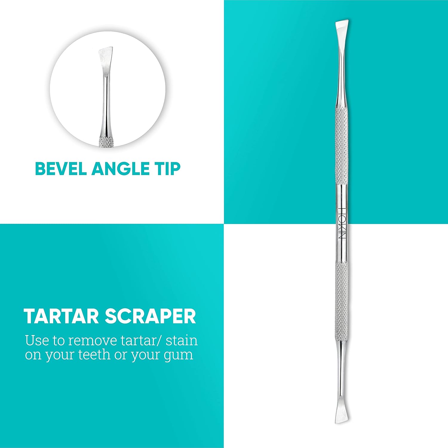 Thumbnail 3 de HOKIN Zahnpflege Set Dental Prämie: Zahnsteinentferner & Zahnsonde aus Edelstahl (5-teilig)
