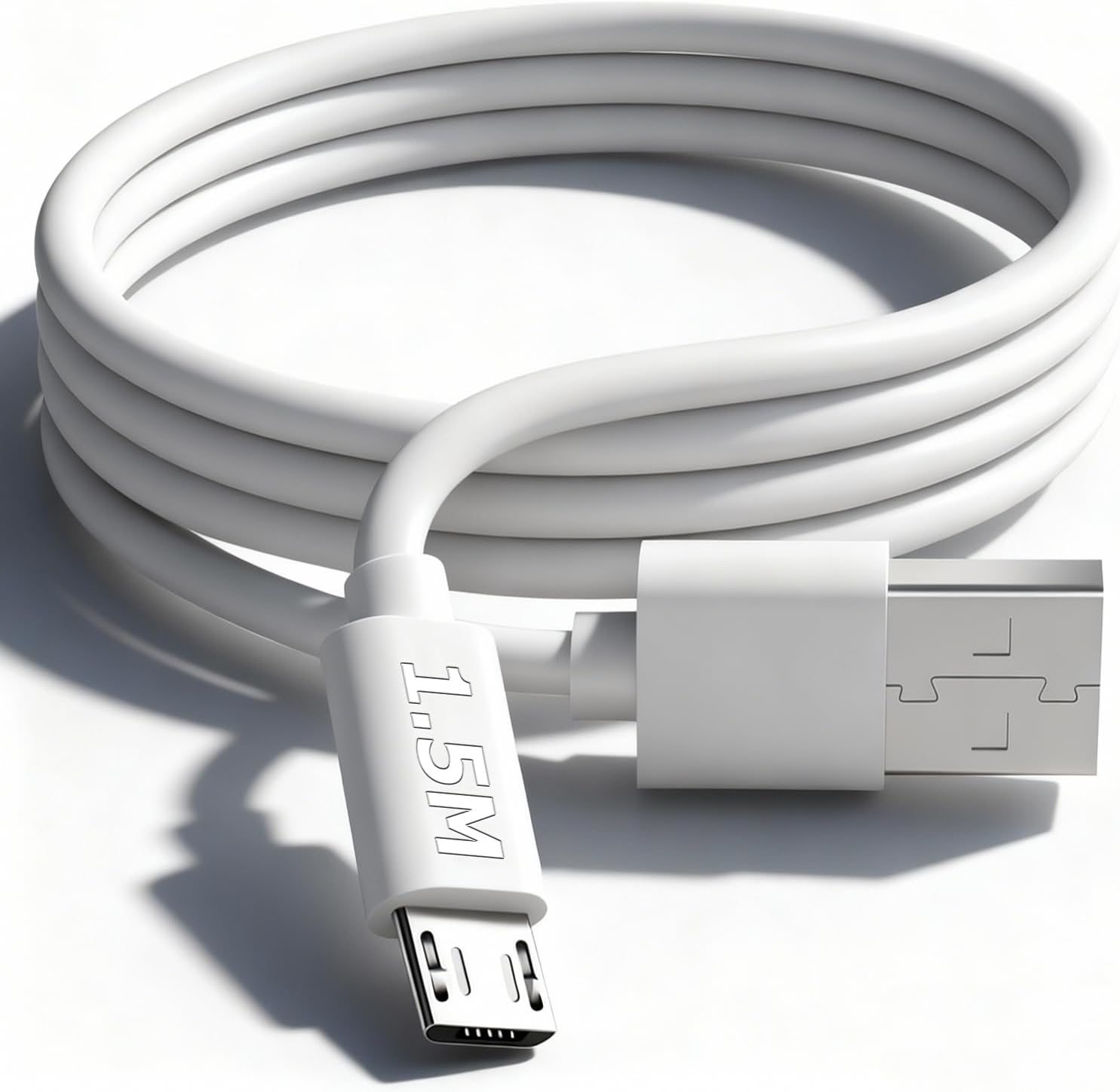 Detalle de Micro USB Cable for Old Android Phones (USB A to Micro-USB) 1.5m Charging Cable