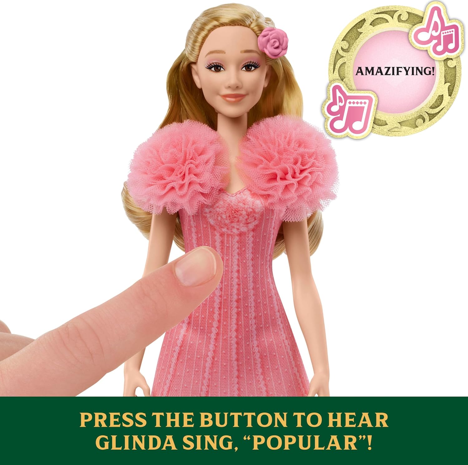 Detalle de Mattel JLG49 Poupée Glinda chantante 🎀