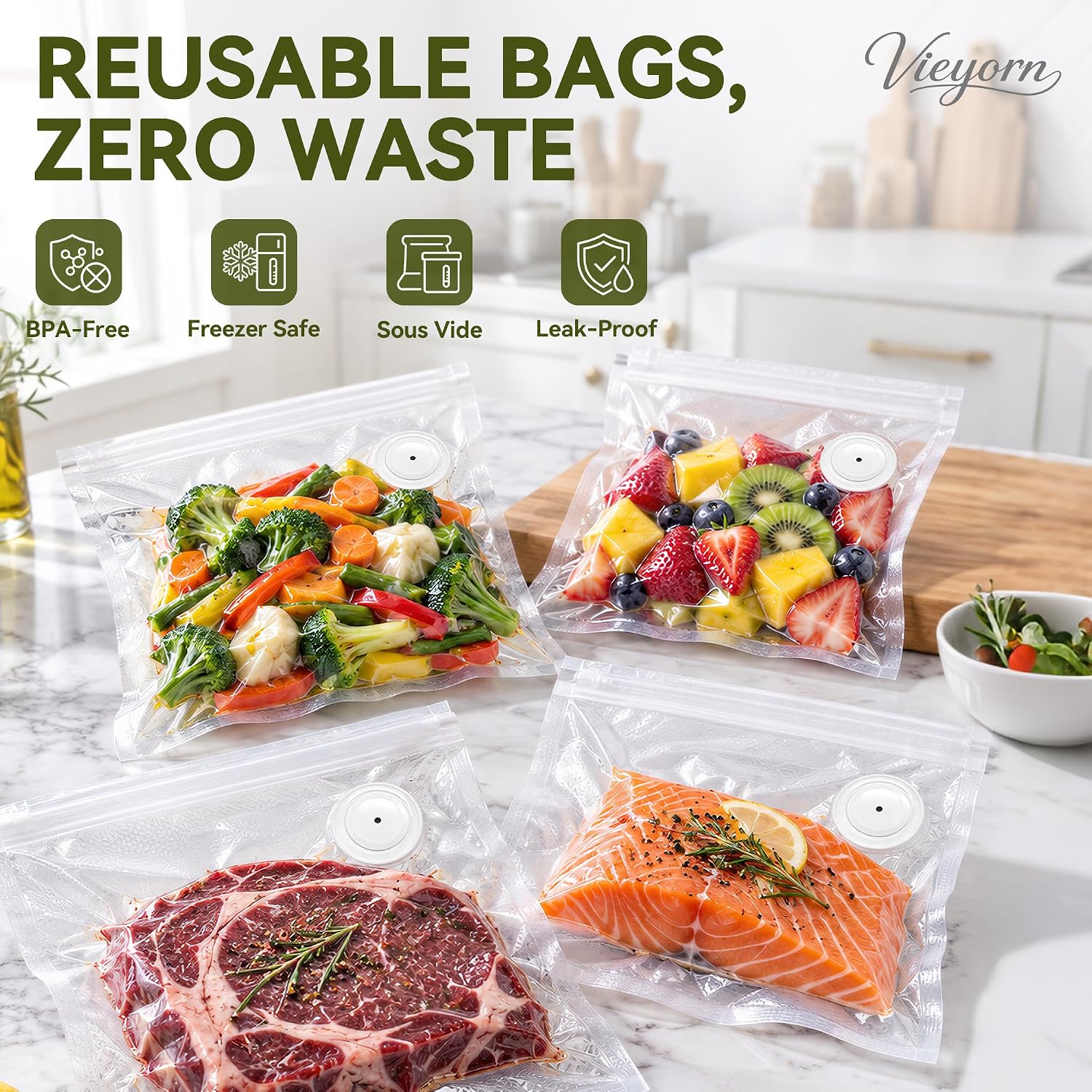 Thumbnail 5 de Vieyorn Food Vacuum Sealer Compact