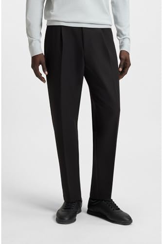 Detalle de BOSS T_Convert-Pleat pantalón negro 94