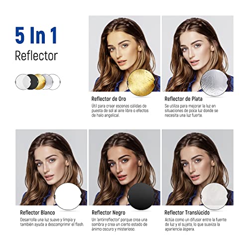 Thumbnail 1 de NEEWER RF-110II reflector 110 cm 5 en 1