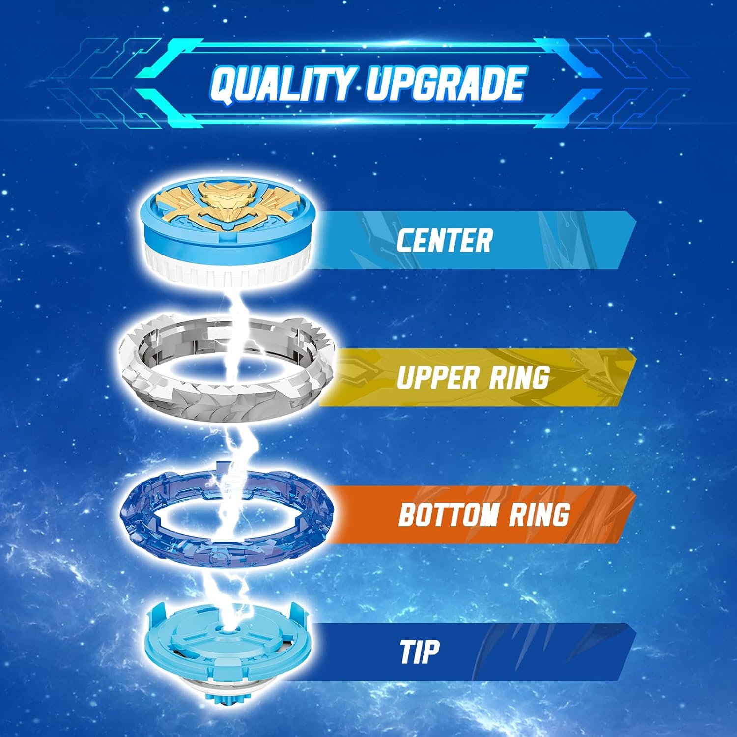 Thumbnail 3 de Infinity Nado Kreisel Gale Wings – Metall-Spielzeug 5 Jahre