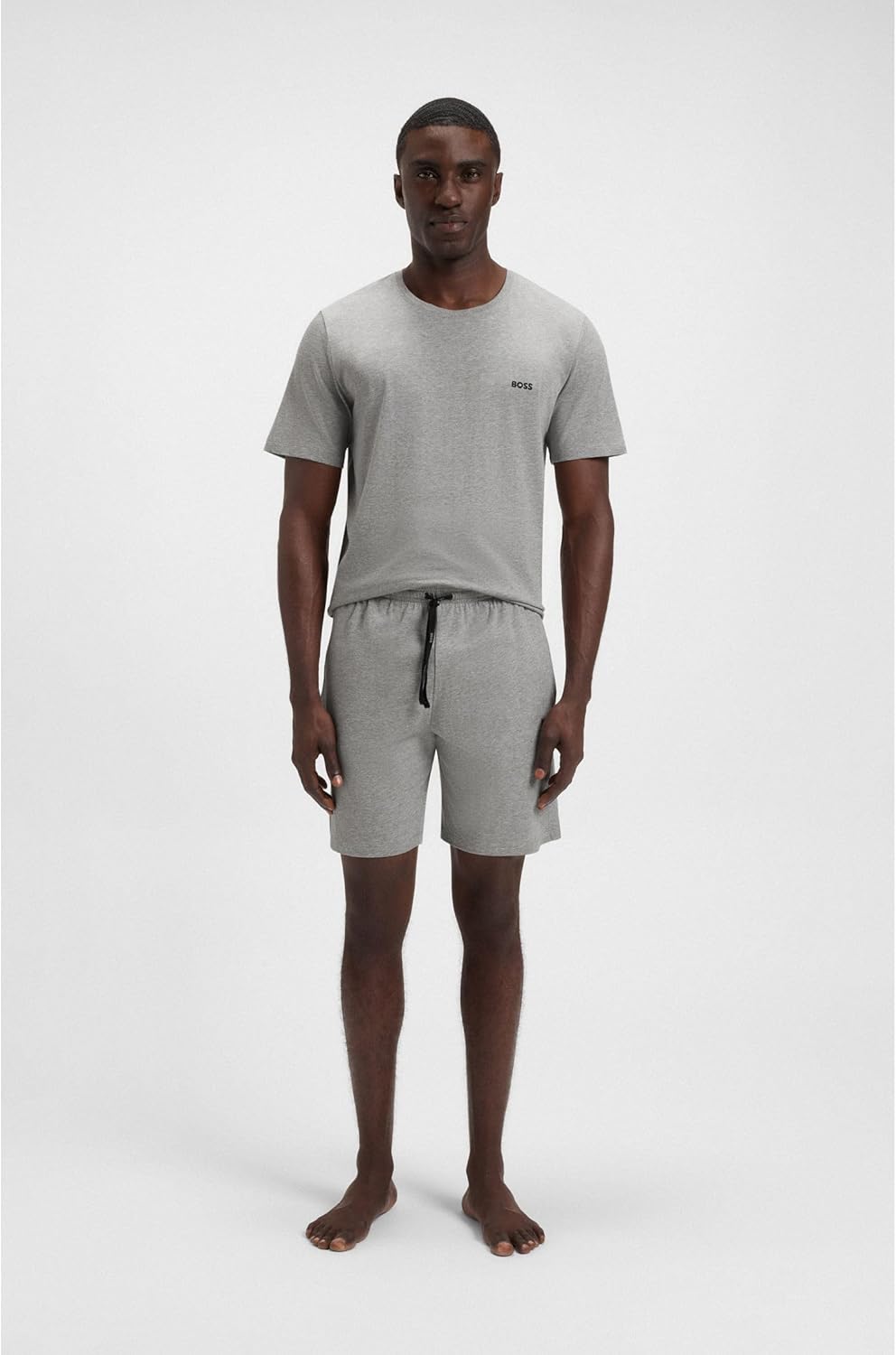 Thumbnail 1 de BOSS Herren Mix&Match Short CW Shorts aus elastischer Baumwolle mit Kontrast-Logo und Kordelzug