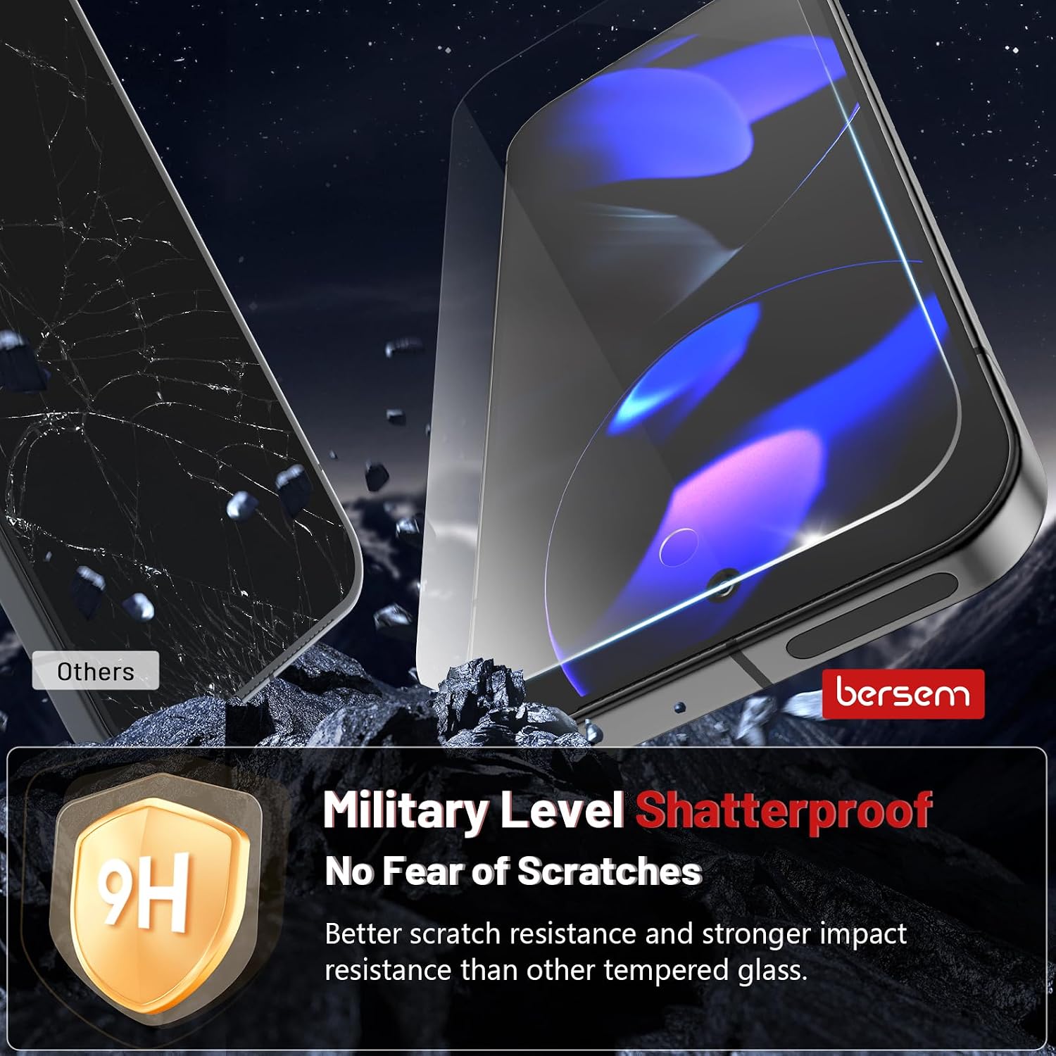 Detalle de BERSEM Protector Pantalla HD para Google Pixel 9