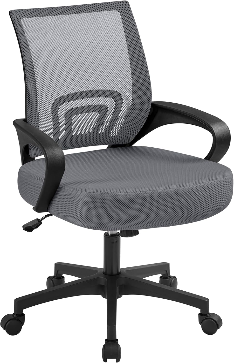 Detalle de Yaheetech Sedia da Scrivania Ergonomica, Reclinabile e Girevole con Braccioli e Ruote - In Rete Traspirante