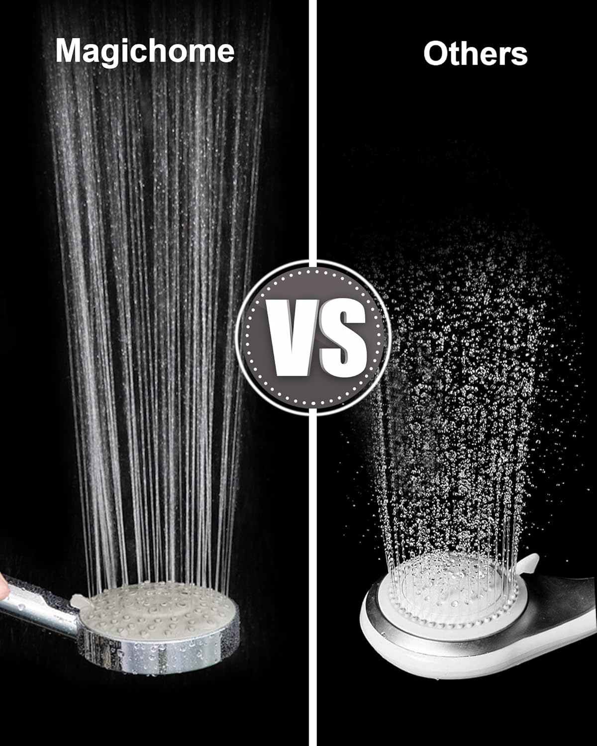 Thumbnail 4 de Magichome Shower Head and Hose 2M — High Pressure, 5 Spray Modes, Universal UK Fit