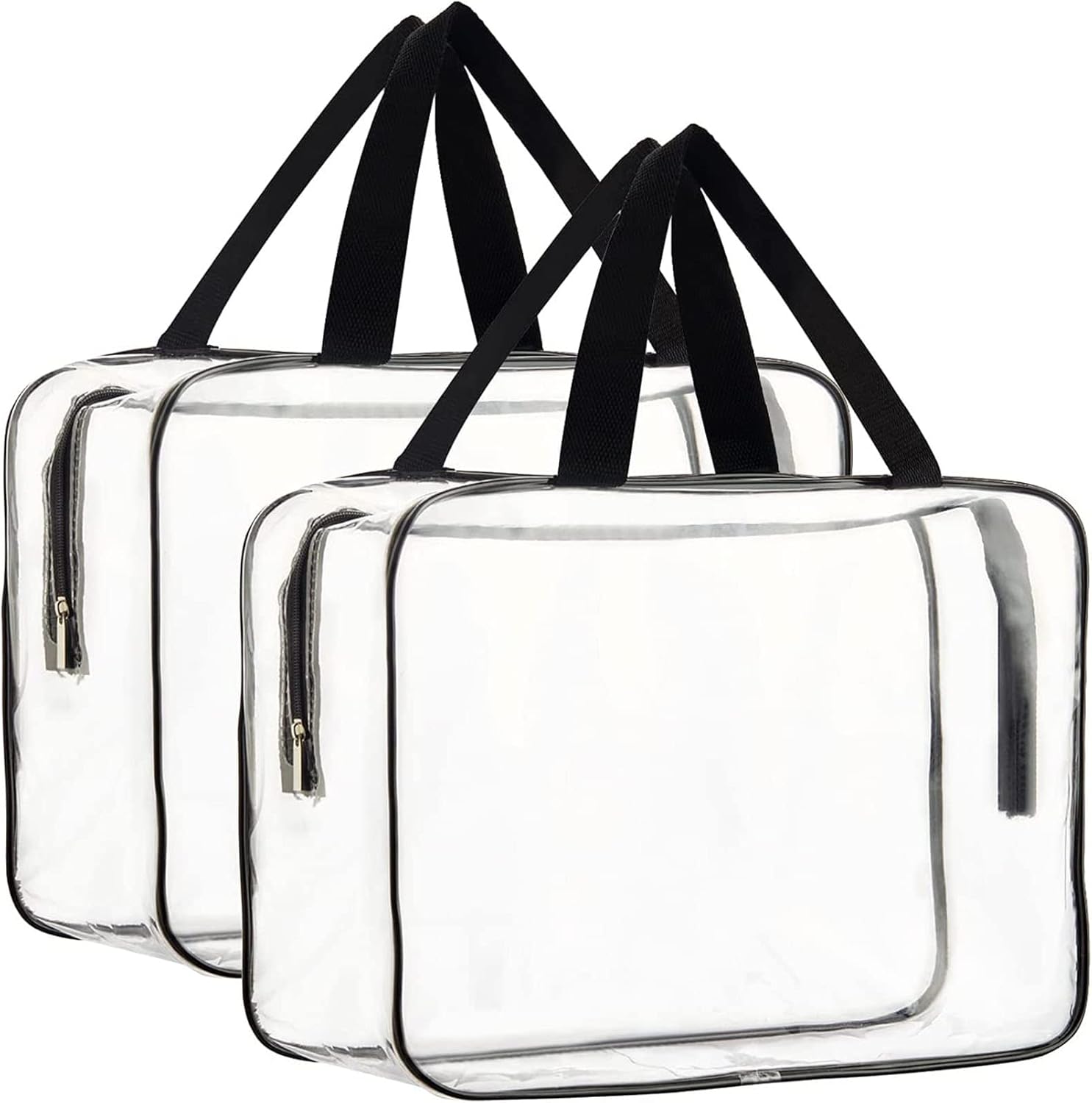 Detalle de Clear Toiletry Bags 2pcs large clear makeup pouch