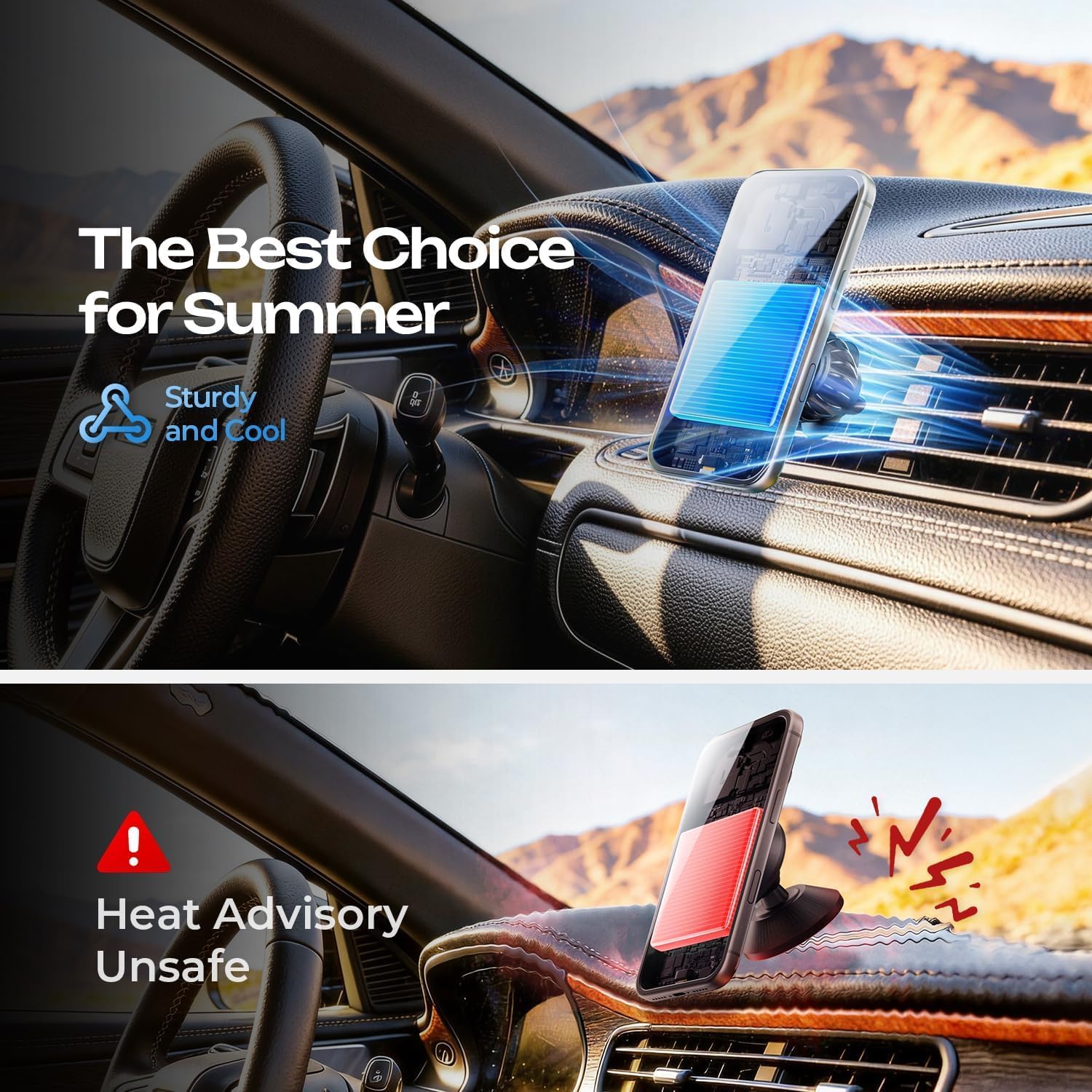 Thumbnail 1 de LISEN Magnetic Phone Holder for Car 6 magnets