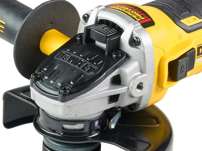 Detalle de DeWalt DCG405NT-XJ (ohne Akku) – kabelloser Winkelschleifer mit 125 mm Scheibe
