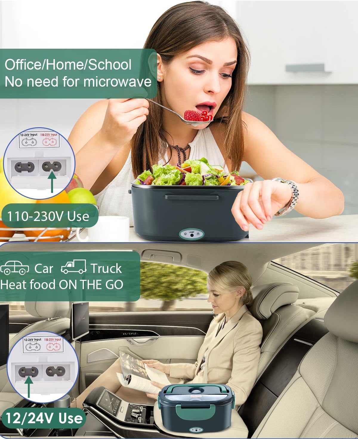 Detalle 2 de Andmenow 80W Electric Lunch Box Portable 🍱