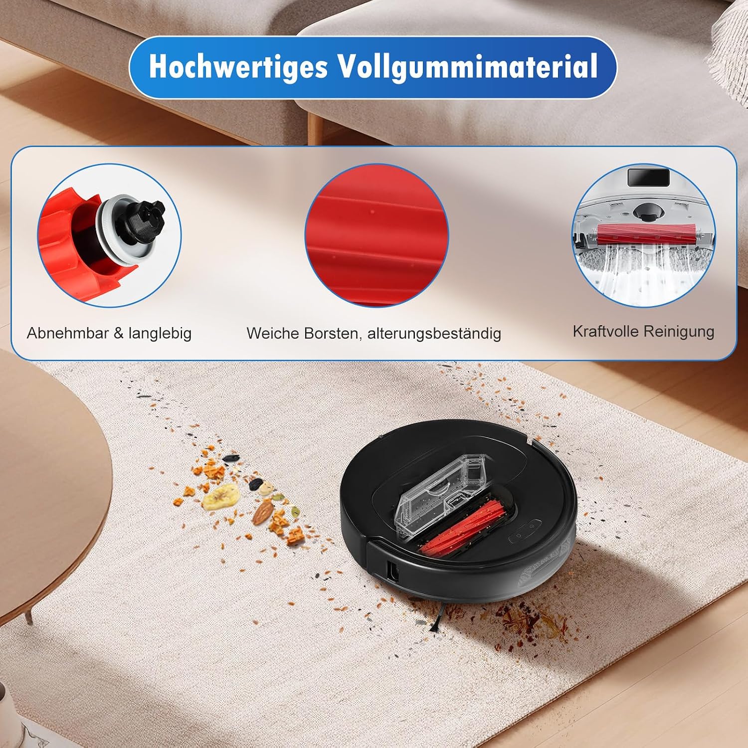 Detalle de Alloytool 25-teiliges Zubehör-Set für Roborock Qrevo Pro / Qrevo S / Qrevo MaxV
