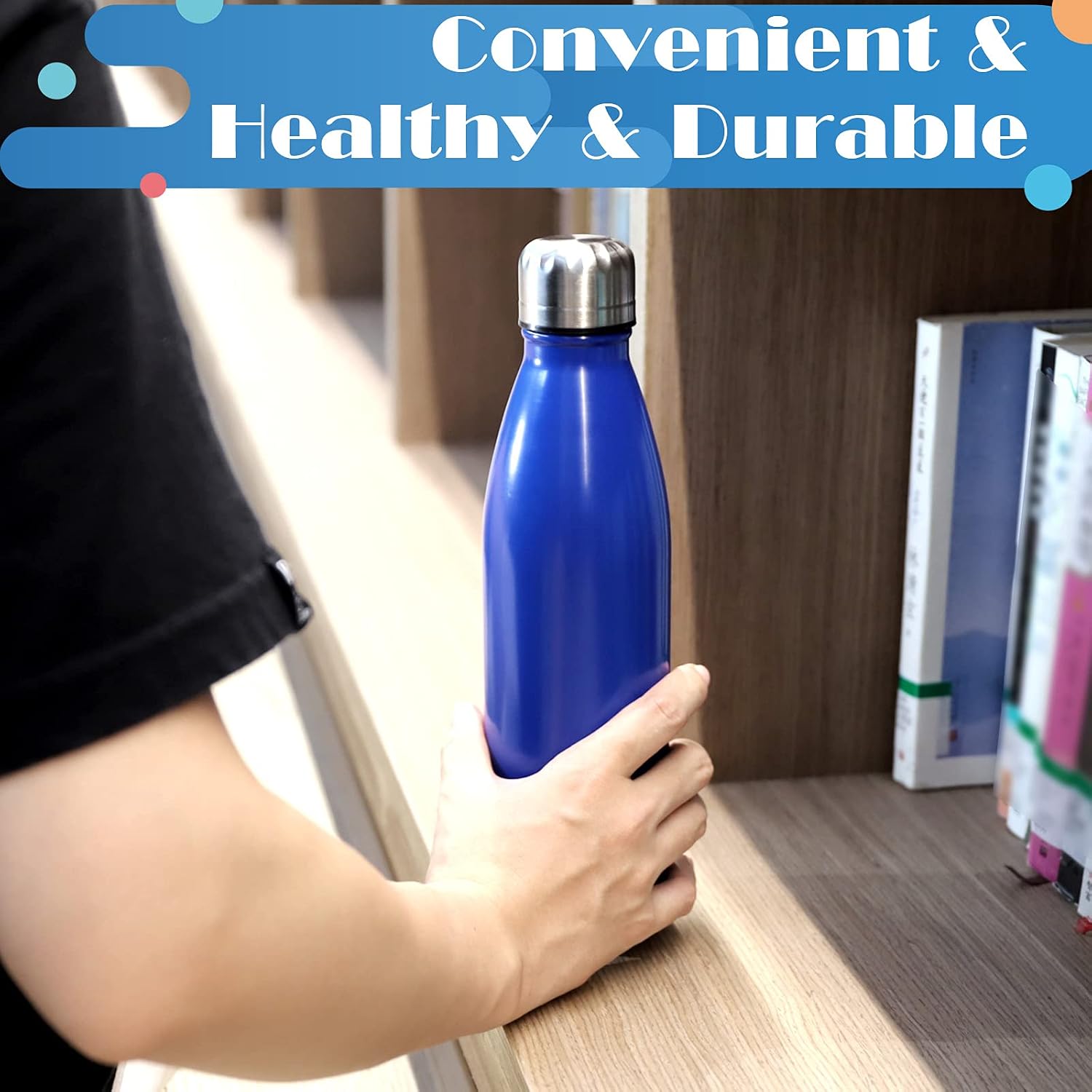 Thumbnail 5 de BOGI 2 Pack Insulated Water Bottle 500ml