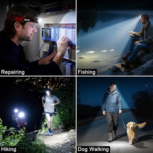 Thumbnail 8 de Blukar Linterna Frontal Recargable con Sensor y 8 Modos 🌟